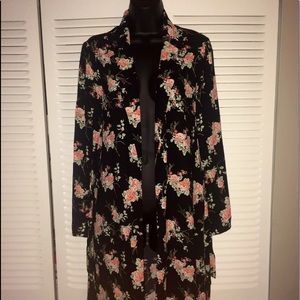 Kimono Floral black Medium